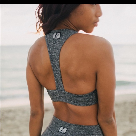 Celestial Bodiez heather grey V cut bra - Picture 2 of 4